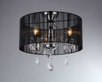 Round Satin Crystal Chandelier