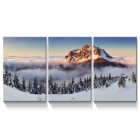 3 Panels Framed Mountain & Forest Canvas Wall Art Decor,3 Pieces Mordern Canvas Decoration Painting for Office,Dining room,Living room