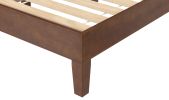 Nix - Full Platform Bed Natural - Dark Brown