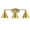 Wall Mounted 3 Light Bathroom Vanity Light Fixtures Satin Bronze Vanity Lighting Over Mirror