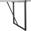 Modern Dining Table, 55 inch Kitchen Table for 4 People, Rectangular Dinner Table for Dining Room, Home Office, Living Room Furniture, Easy Assembly,