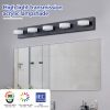 LED Modern Black 5-Light Vanity Lights Fixtures Over Mirror Bath Wall Lighting