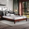 Nix - Full Platform Bed Natural - Dark Brown