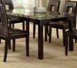 Dining Table Faux Marble Top Birch Veneer Dining Room Furniture 1pc Table