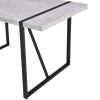 Modern Dining Table, 55 inch Kitchen Table for 4 People, Rectangular Dinner Table for Dining Room, Home Office, Living Room Furniture, Easy Assembly,