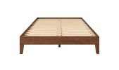 Nix - Full Platform Bed Natural - Dark Brown